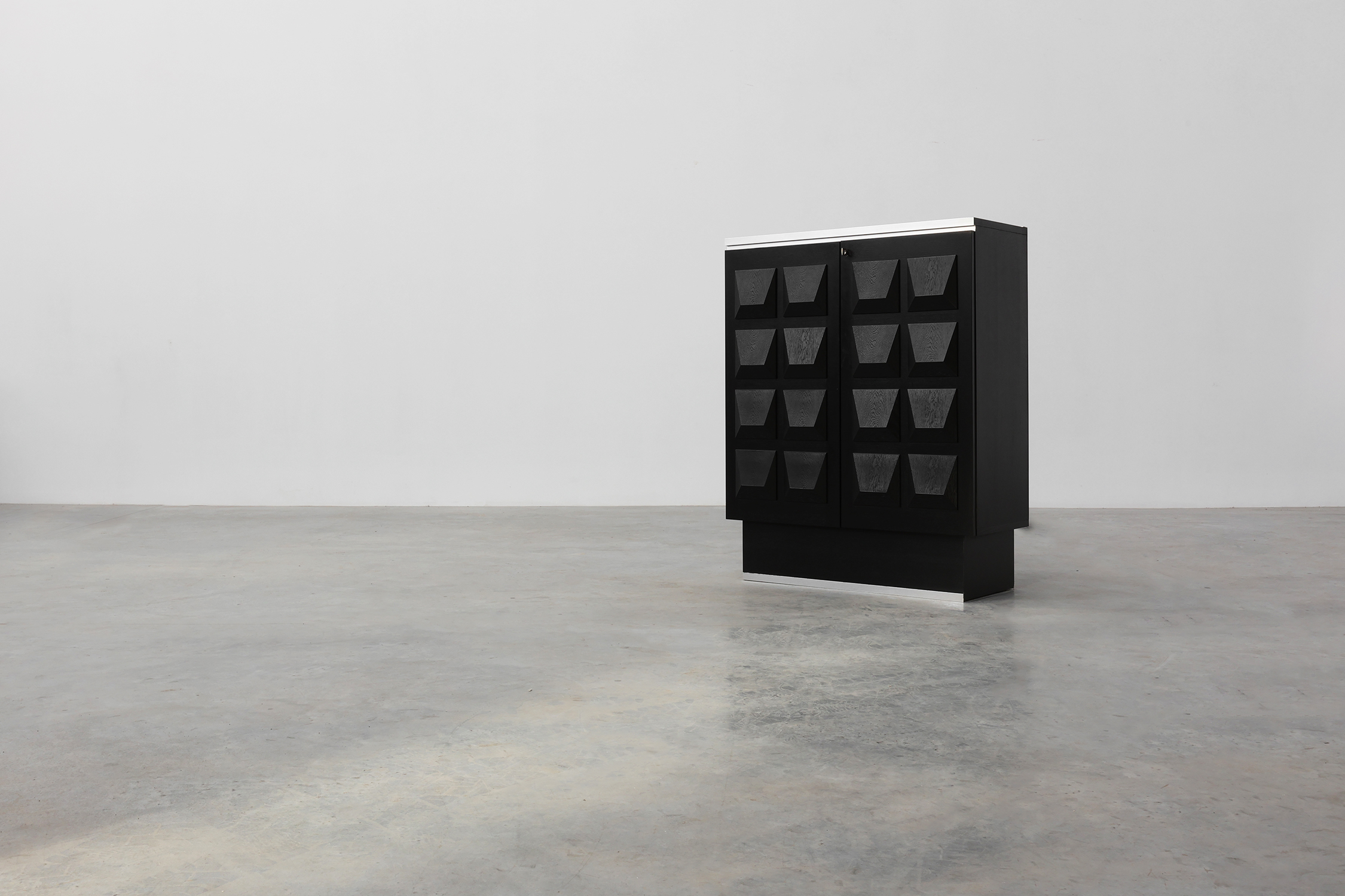 Mid-Century Brutalist Cabinet or Highboard, Belgium ca. 1970thumbnail